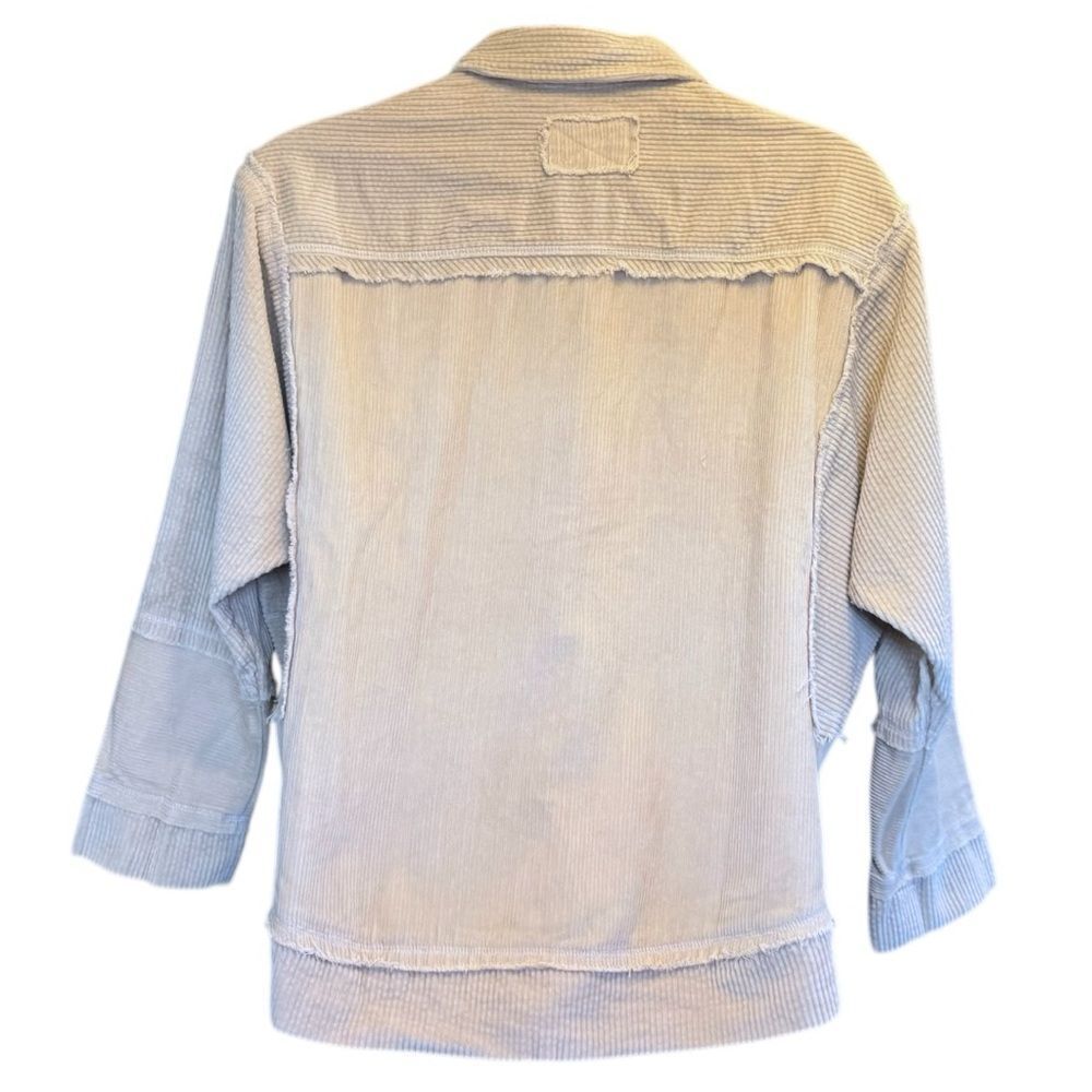 Oversized Corduroy Cream White Shacket Layering Jacket Size Large NWT - AEMI+CO - Picture 6 of 14